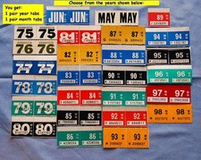 1975 1976 1977 1978 1979 1980 1981 thru 1998 Minnesota License Plate Tab Sticker picture