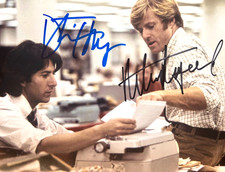 ROBERT REDFORD & DUSTIN HOFFMAN Signed 8x10