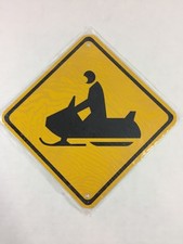 SNOWMOBILE Crossing Metal Caution Sign 6
