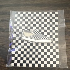 Vans Family Checkerboard Slip-On Shoe Enamel Pinback Pin, Advertising Theme picture