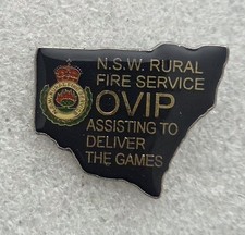 SYDNEY 2000 OLYMPIC OVIP FIRE SERVICE NEW SOUTH WALES FIRE DEPARTMENT PIN picture