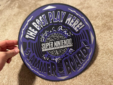 Super NES Nintendo SNES “The Best Play Here” Round POG slammer board video game picture