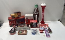 Coca-Cola Memorabilia Lot Mixed Brands Tins Polar Bear 14 Pcs picture
