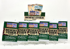 1991 Pro Set Desert Storm Trading Card (6) Six Packs 60 Cards Total -War History picture