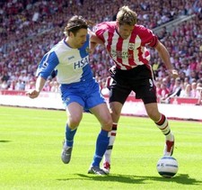 Blackburn Rovers Tugay tackles with Southampton's James Beatie dur- Old Photo picture