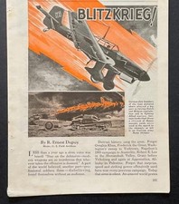 “Blitzkreig” Lightning War methods 1940 pictorial WWII Nazi Germany picture