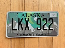 2022 Alaska Artistic License Plate picture