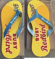 SHINER RUBY REDBIRD BEER 3 FT  GIANT FLIP FLOP PAIR SANDAL SHOE SIGN OPEN BOX picture