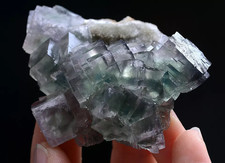 71g Natural Phantom Window Green Fluorite CRYSTAL CLUSTER Mineral Specimen picture