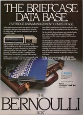 Iomega Bernoulli Box 1984 Vintage Print Ad Data Management Cartridge picture