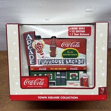 Coca Cola 2003 Town Square Collection Funhouse Arcade 1ST EDITION 1 Year Release picture