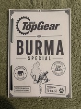 Jeremy Clarkson Signed Top Gear Burma Special Script  picture