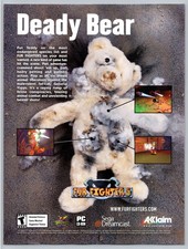 Fur Fighters Deady Teddy Bear Sega Dreamcast Game 2000 Advertisement picture