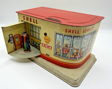 Michael Seidel MS 4014 Shell ICA Tin Litho Bank Service Gas Oil Station Germany picture