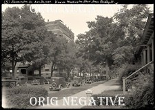 1930s Photo Neg Bloomington IL Illinois - Washington Street Scene 5x7
