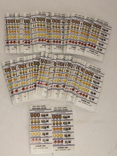 Vintage Nevada Club Sealed Tab Tickets 100 Unused Hard Cards picture