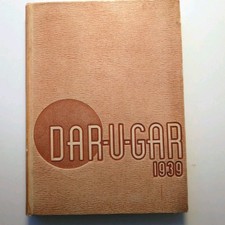 Vtg. COMPTON JR. COLLEGE YEARBOOK 1939 DARUGAR Clubs Basketball Football Signed picture