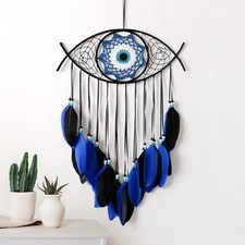 Dremisland Evil Eye Dream Catcher-Blue Black Dream Catchers Handmade Feather ... picture