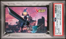1996 Final Fantasy VII V Jump Phone Card Cloud Strife Rookie RC PSA 10 *POP 8* picture