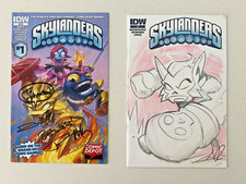 Skylanders 1 2014 IDW Publishing Comic Book - SIGNED w/ Alt Cover Initialed picture
