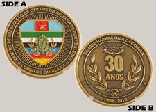Centro de Preparação de Oficiais da Reserva Porto Alegre Cavalry 30th Coin  3#D picture