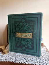 1850s-1880s Victorian Scrapbook with Loose Ephemera Antique Collectable Book picture