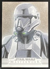 2025 Star Wars Masterwork Death Trooper Original Sketch 1/1 Artist Charlie Cody picture