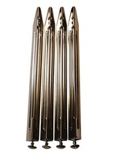 4 Chrome Replacement legs/w levelers for Bally/Data East/Stern/Williams picture
