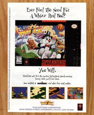 Whizz Bunny Rabbit Kaybee Titus SNES- Video Game Print Ads Poster Promo Art 1996 picture