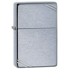 Zippo Vintage with Slashes Street Chrome Pocket Lighter picture