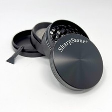 SharpStone 63MM Spice Tobacco Herb Grinder -4 Piece- Black picture
