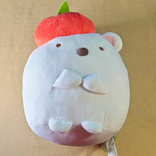 San-X Sumikko Gurashi Shirokuma Apple Hat Plush Stuffed Animal 12in GS2919 picture