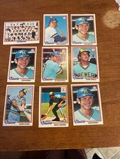 1978 Brewers misc 9 cards picture