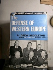 THE DEFENCE OF WESTERN EUROPE BY DREW MIDDLETON HC BOOK  LONDON 1952 DJ Signed  picture