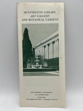 1947 HUNTINGTON LIBRARY ART GALLERY AND BOTANICAL GARDENS San Marino CA Brochure picture