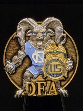LIMITED GREENSBORO DEA GROUP 64💥CHALLENGE COIN💥TARHEEL RAM🔥DELTA DESIGN  picture