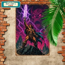Historical Soldier Painting Art Wall Poster Retro Metal Sign picture