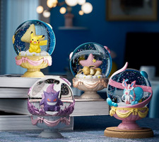 Authentic Langbowang Pokémon Crystal Snow Globe. Sylveon, Eevee, Gengar, Pikachu picture