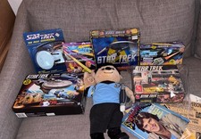 Star Trek Toy Lot Phaser Communicator Enterprise Model Kits Board Game Ephemera picture
