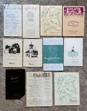 Lot of 11 Vtg 1940s KANSAS CITY Restaurant Menus WEISS Wolferman's MACY'S & More picture