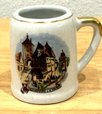 VINTAGE LORENZ PORZELLEN PORCELAIN BAVARIA ROTHENBURG TAUBER MINI SOUVENIR MUG picture