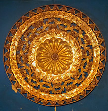 Hand Made Italian Brass Karma Wheel, 36 Inches, Will Polish To A High Glosss. picture