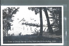 NICE RPPC SCENE AT ETERNAL SPRINGS ON BIG STONE LAKE IN ORTONVILLE, MN 1940 picture