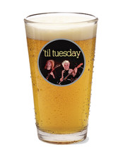 'Til Tuesday - Rock and Roll Pop 16oz Pint Beer Glass Handmade Barware Seltzer picture