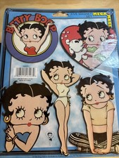 NEW 1998 Betty Boop Mega Mags Refrigerator Magnet Set of 5 New In Package picture