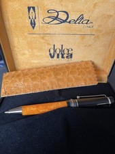 Delta Dolcevita Mid-Size Ballpoint Pen 925 Sterling Silver Ring  DV80179 picture