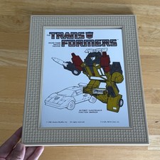 1985 Friendly Reflections Framed Mirror Transformers Sunstreaker Hasbro Read picture