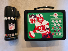 Hard to Find Vintage 1962 NFL Lunchbox & Thermos with AFC & NFC by Universal picture