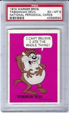 1974 Warner Bros. Tasmanian Devil National Periodical Cards PSA - 6 picture