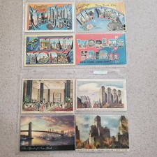 VTG New York NYC Postcards Lot of 16 Linens Chromes 1964 Worlds Fair picture